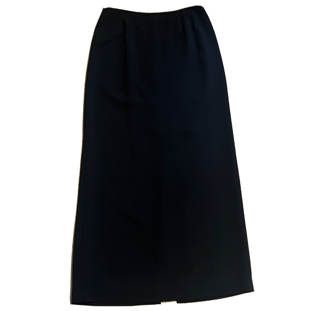 Albert Nipon full length maxi skirt fully lined black size 12 vintage